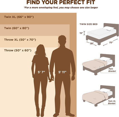 Cozy Soft Fleece Throw Blanket for Your Bean Bag Chair