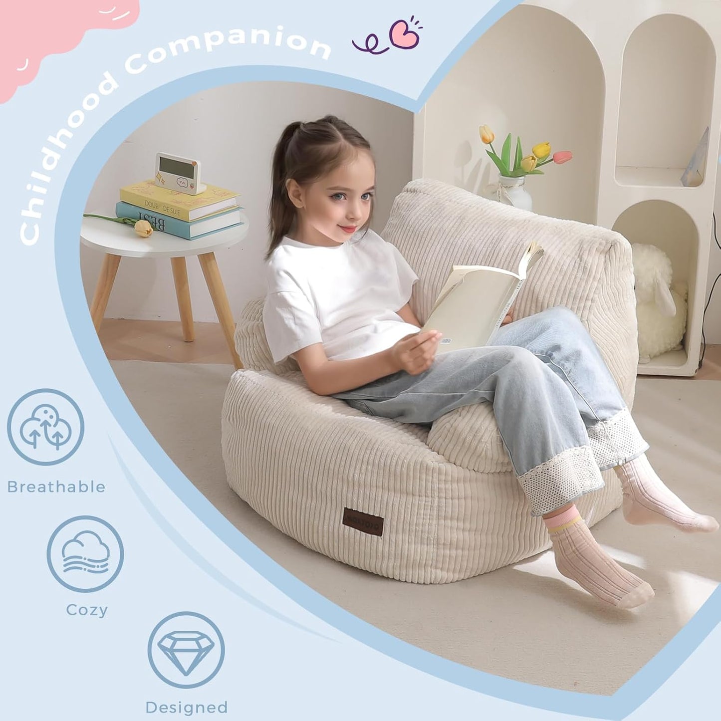 Cozyduty Comfy Kids Bean Bag Chair
