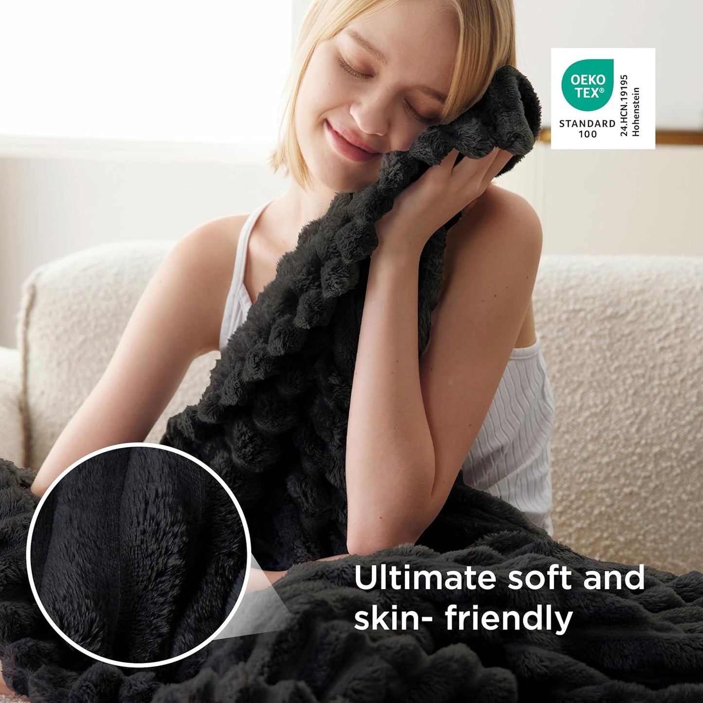 Cozy Soft Fleece Throw Blanket for Your Bean Bag Chair