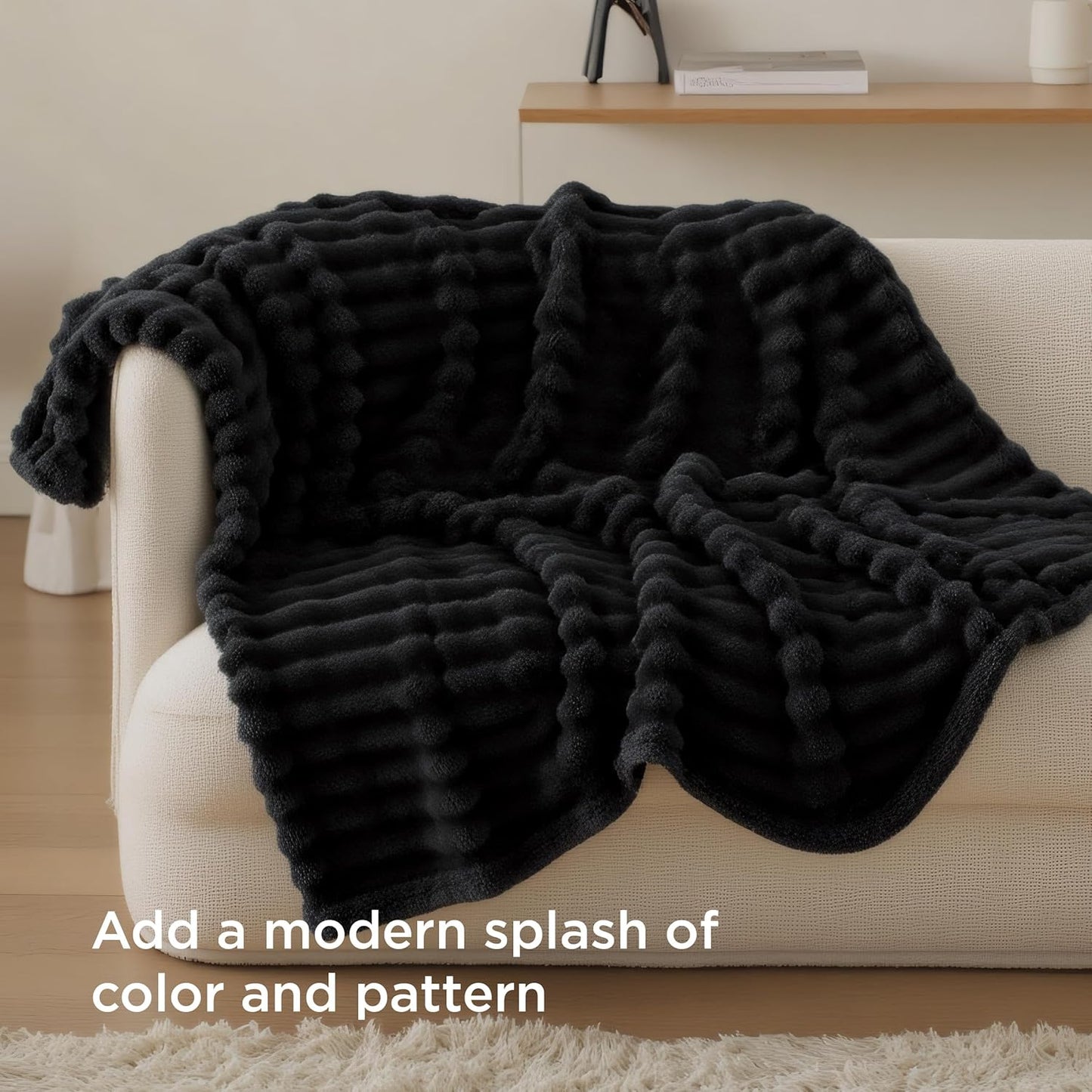 Cozy Soft Fleece Throw Blanket for Your Bean Bag Chair