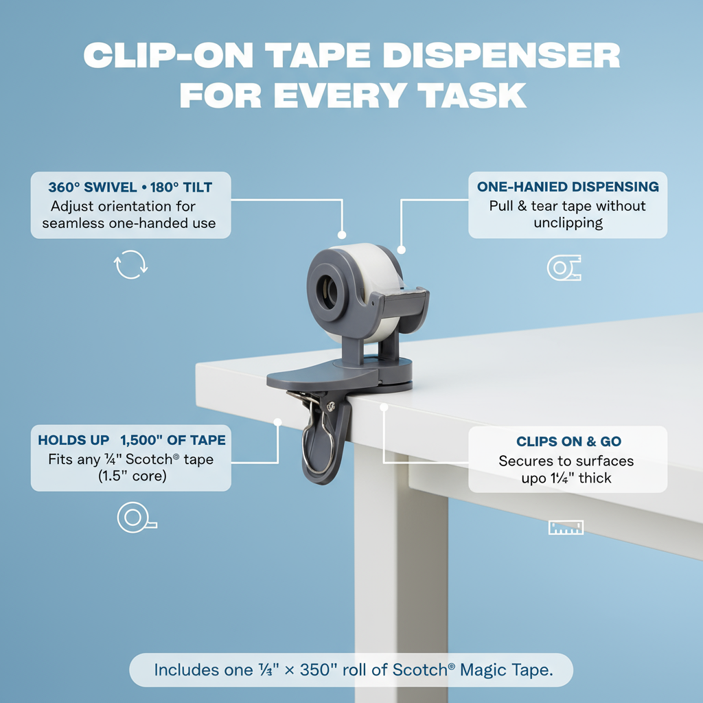 Desktop Tape Dispenser Great for Gift Wrapping